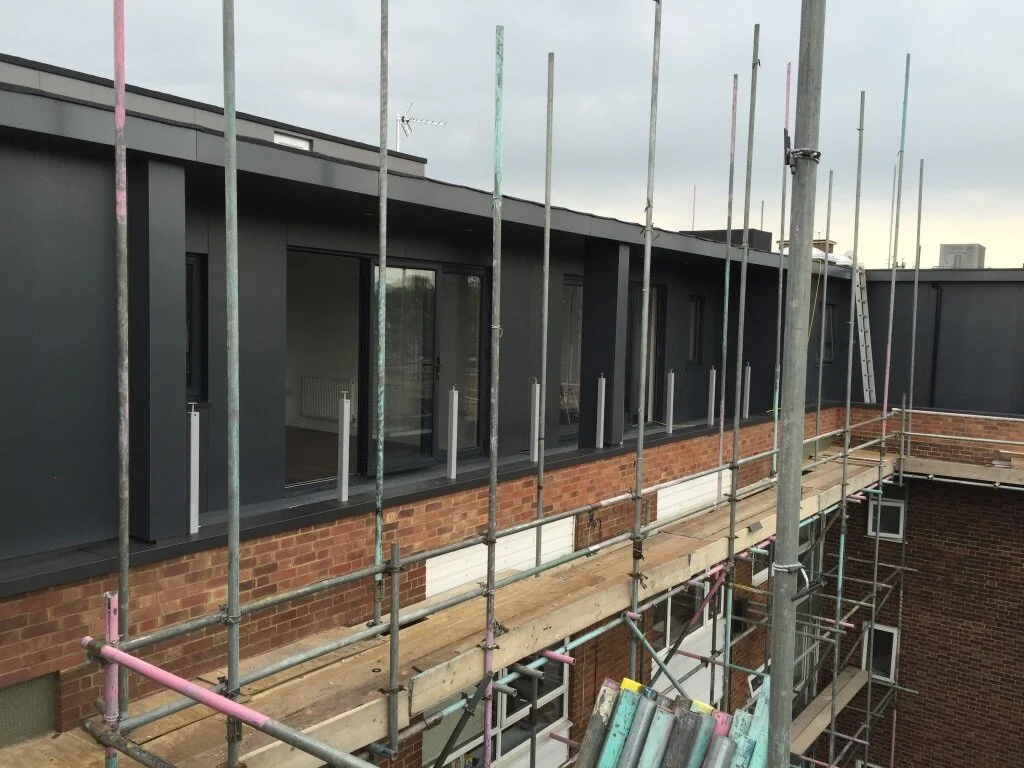 Vitrabond cladding over Fire secure SFS pod