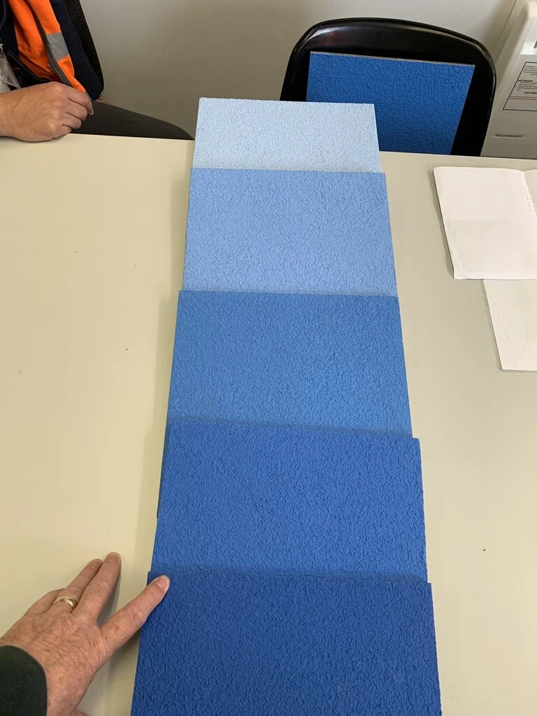 a suitable floor to sky colour palette was chosen