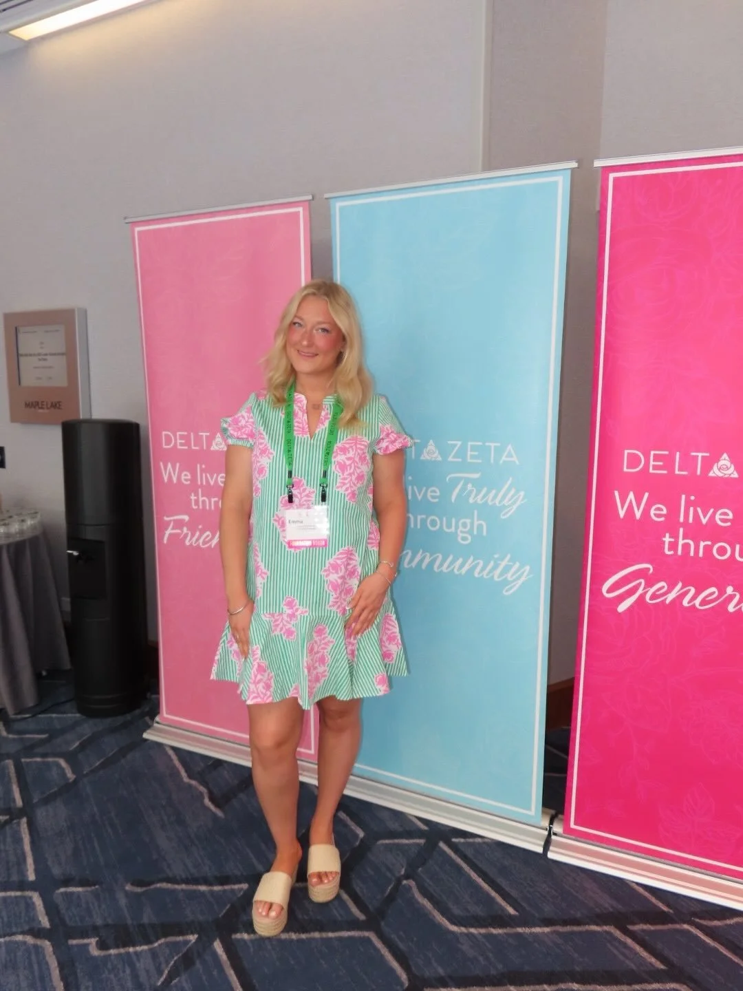 IGNITE THE FLAME LEADERSHIP SUMMIT🩷🌍💚

This past weekend 3 of our sisters attended the Delta Zeta Leaders Sumit and the Tani Austin Ignite the Flame Celebration, in Minneapolis, Minnesota! 

Riley, Lilly, and Emma got to learn about how big of an 