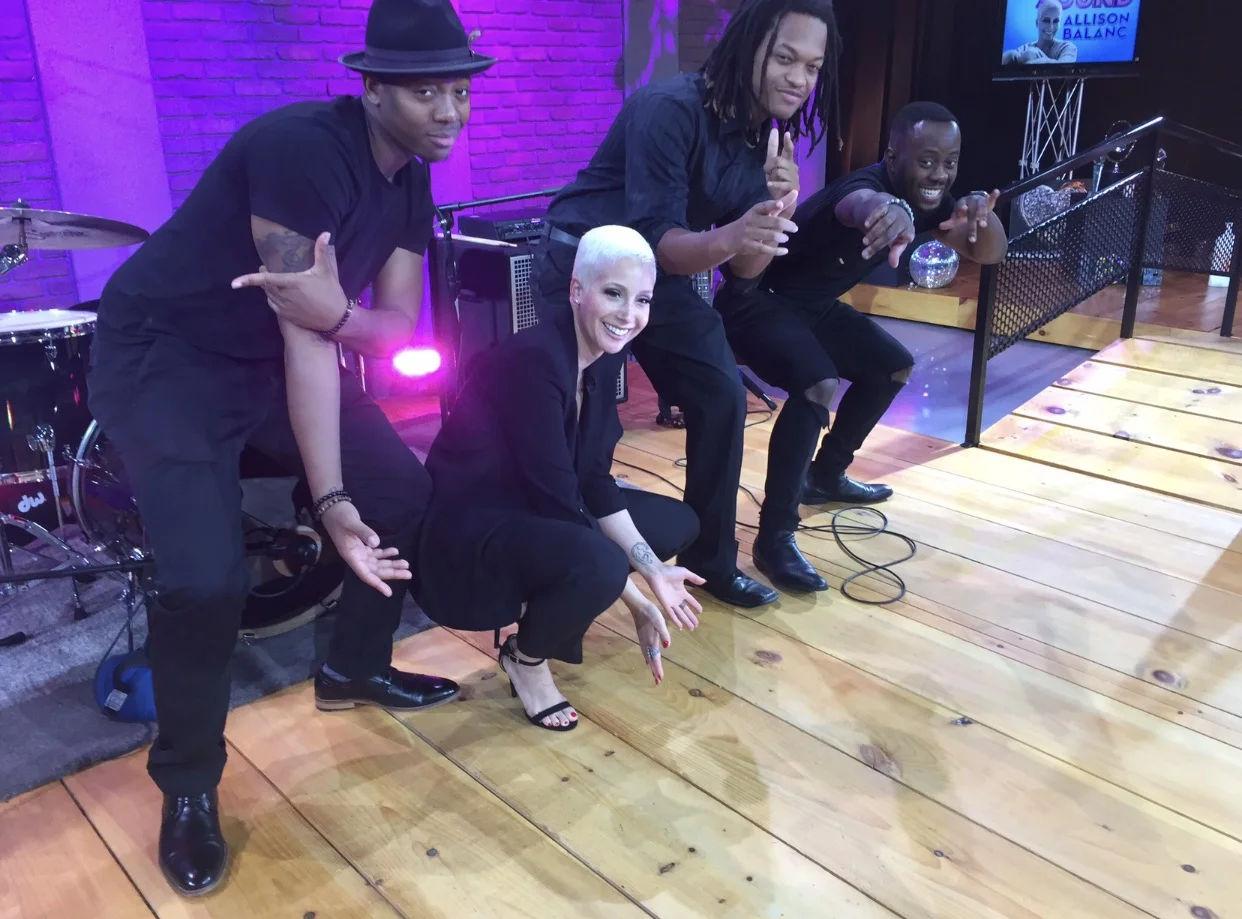 Allison Balanc and The Beat at "The Sound" taping.