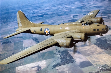 B-17 Flying Fortress: Oscar Rome was the right waist gunner, which means he manned a .50 caliber machine gun from the small black window to the left of the star on the fuselage