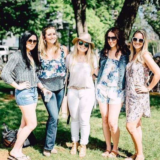 Let's go girls! The Grove is a getaway where you can enjoy the shade of our trees and drink Rosé in the breeze.