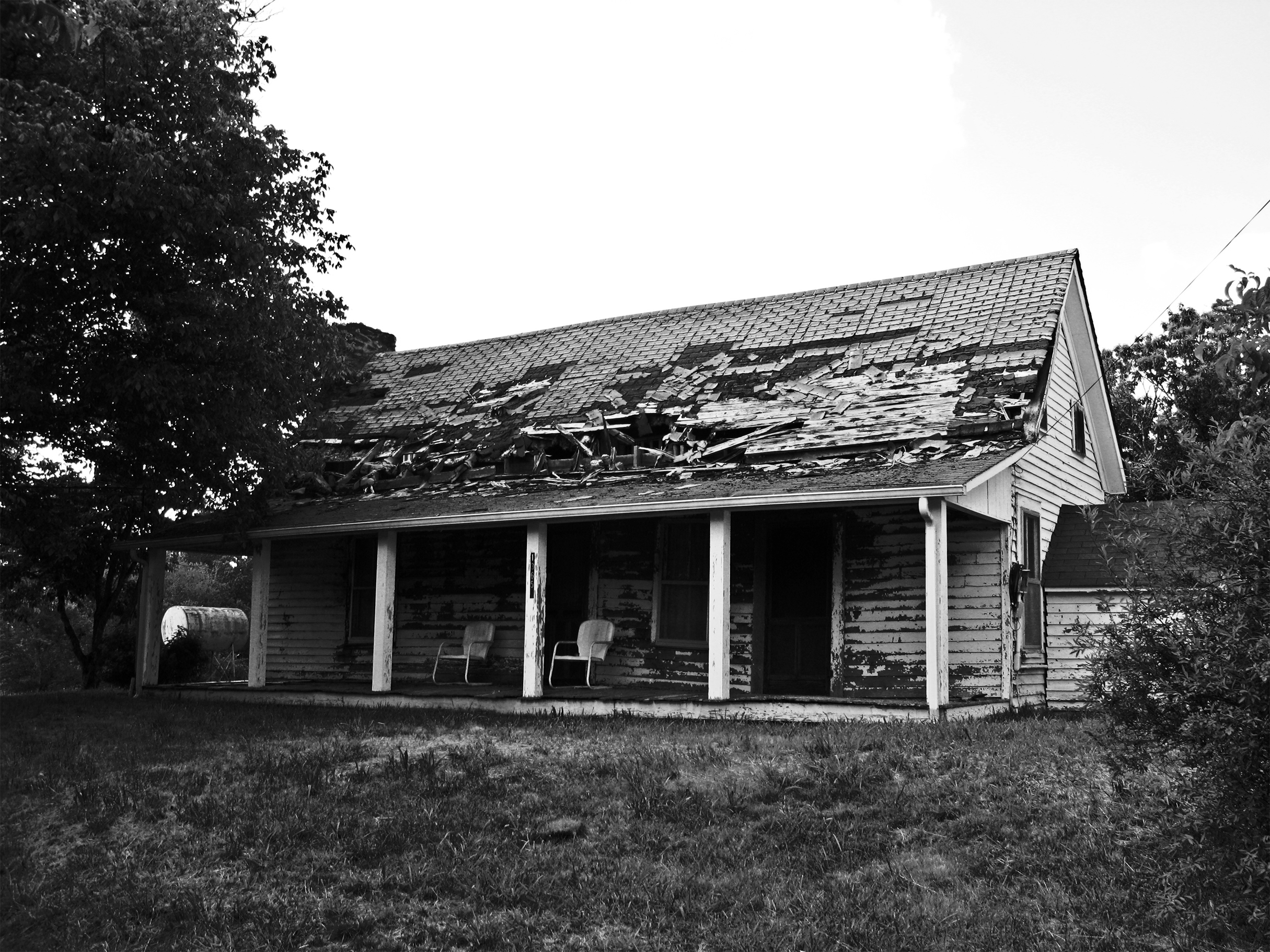    Abandoned House  , Hemptown, GA, 2013. B&amp;W HDR digital image. 