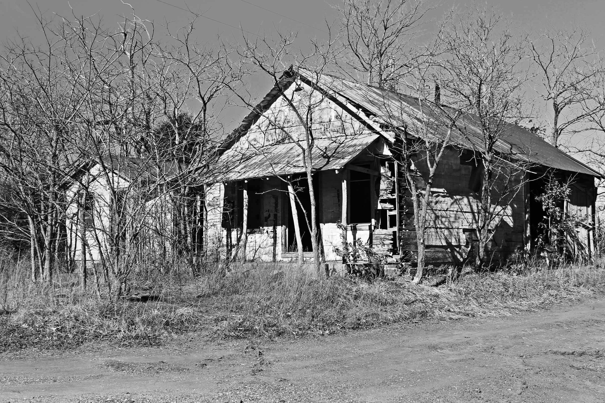    Art Hunter's General Store and Post Office  , 2014. Boston, Madison County, AR. B&amp;W HDR digital image. 