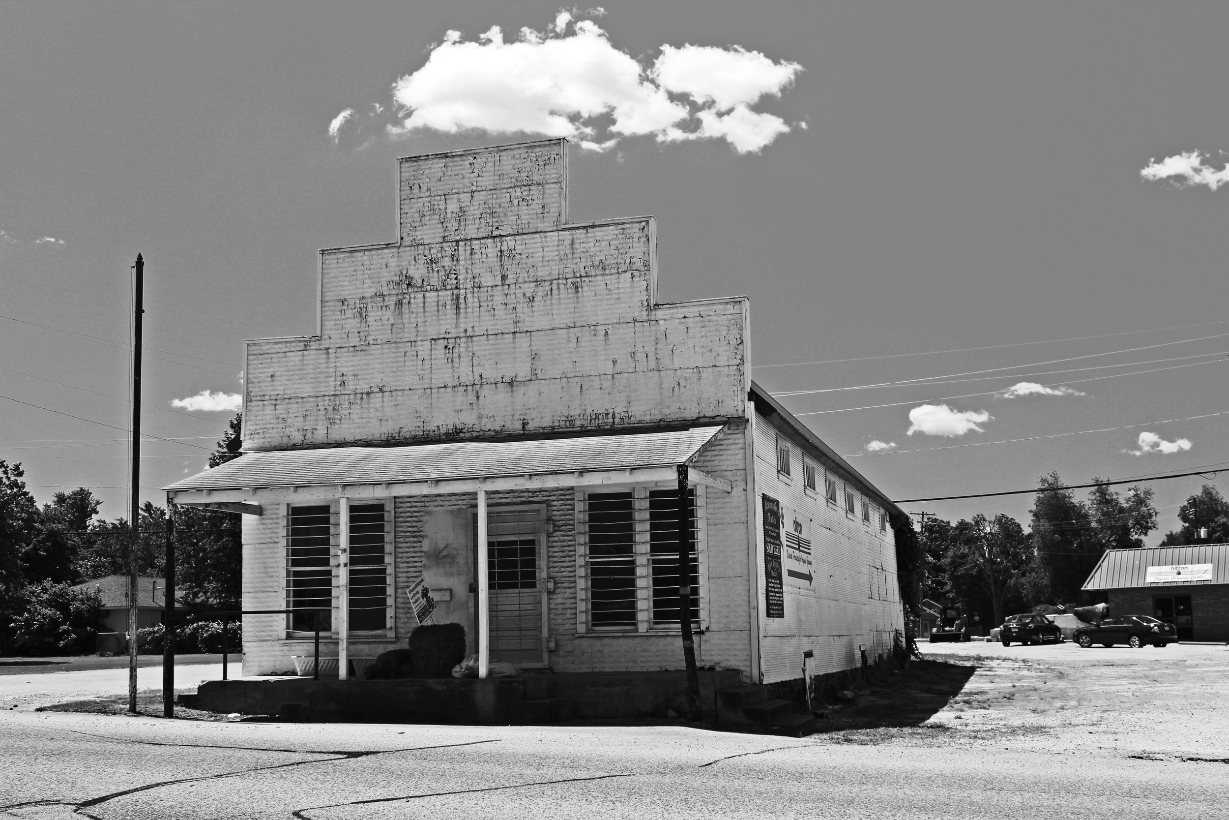    Johnson Switch Building  , 2013. Washington County, AR. B&amp;W HDR digital image. 