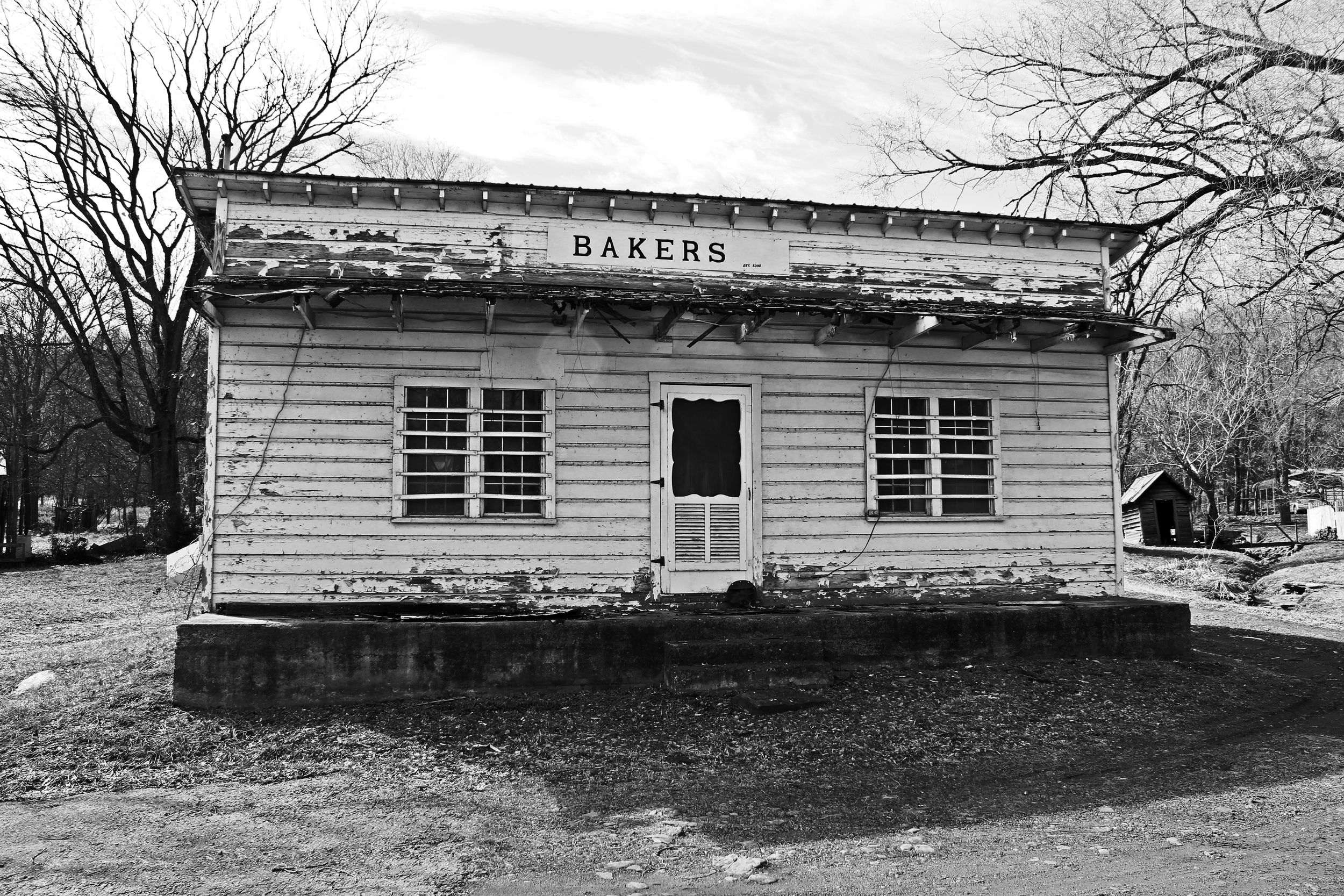    Patrick General Store  , 2014. Patrick, Madison County, AR. B&amp;W HDR digital image. 