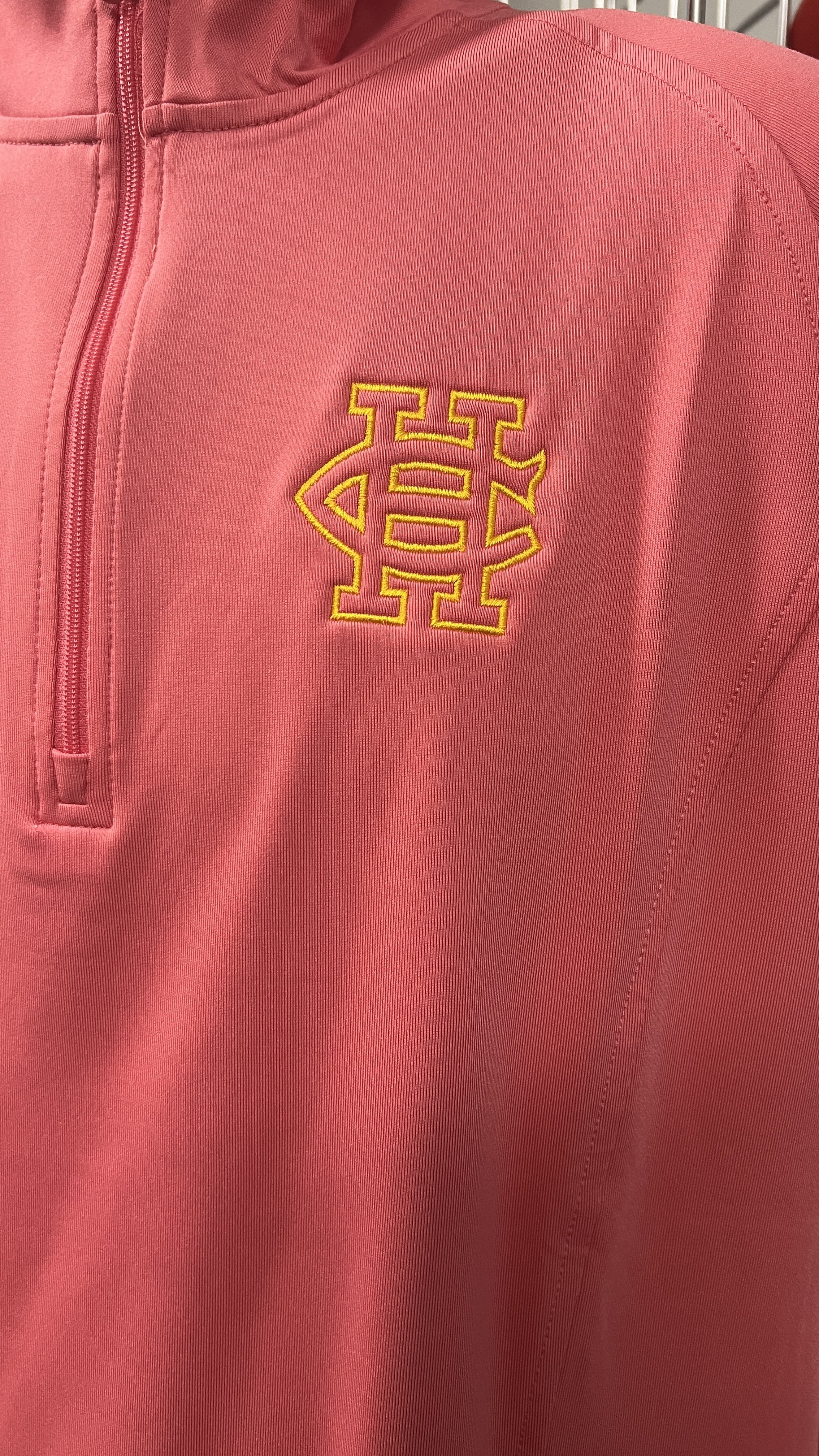 Ladies Pink 1/4 Zip