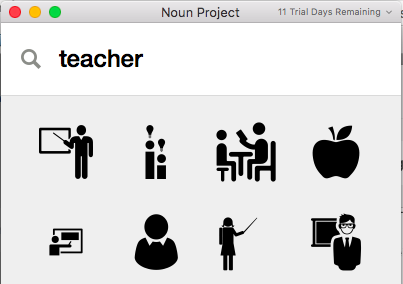 Noun Project app for Mac