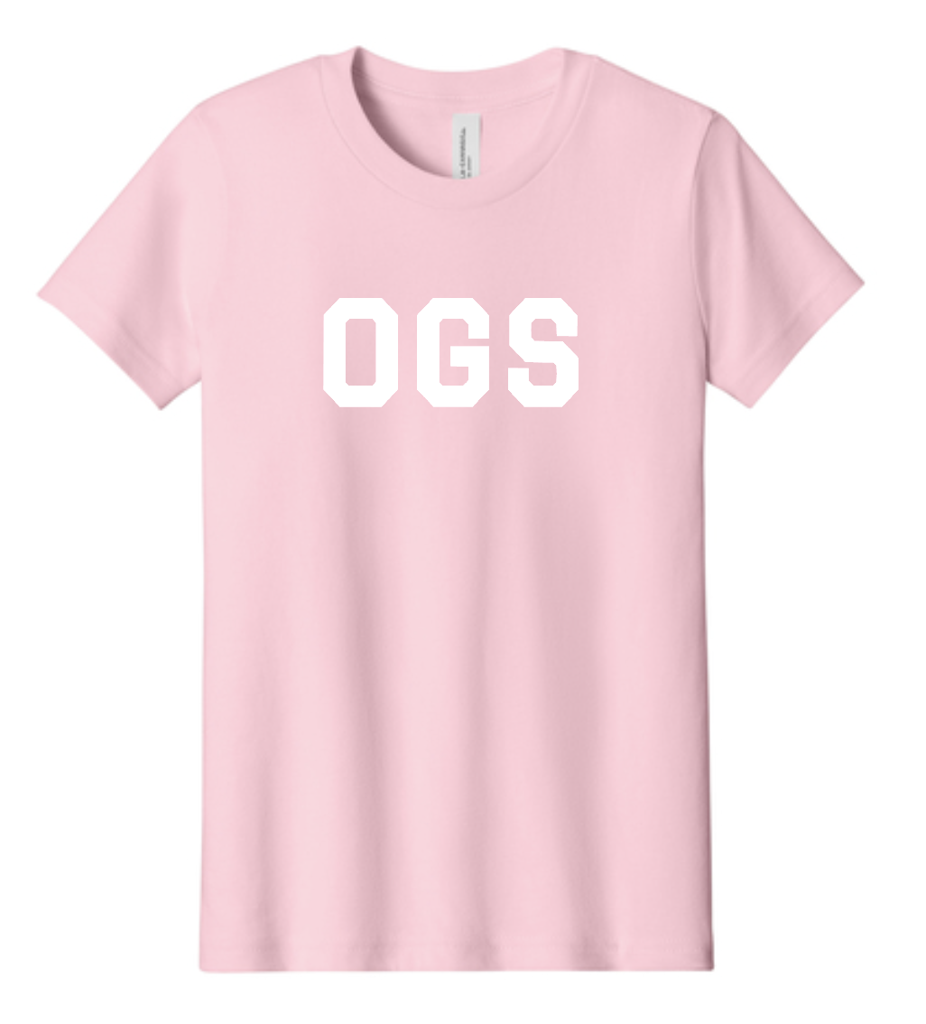 Old Greenwich School Pink Tee