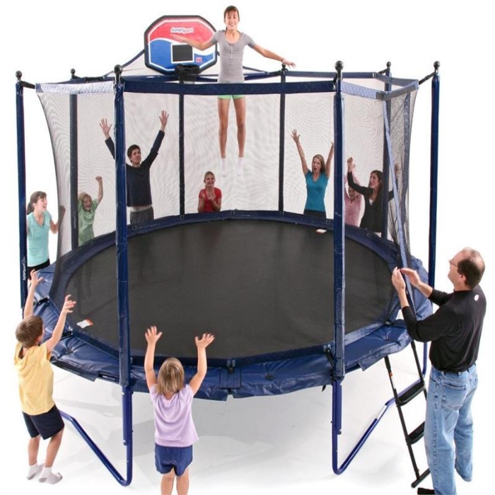 JumpSport Elite Foot Trampoline with Enclosure for Availability** — Park Sports
