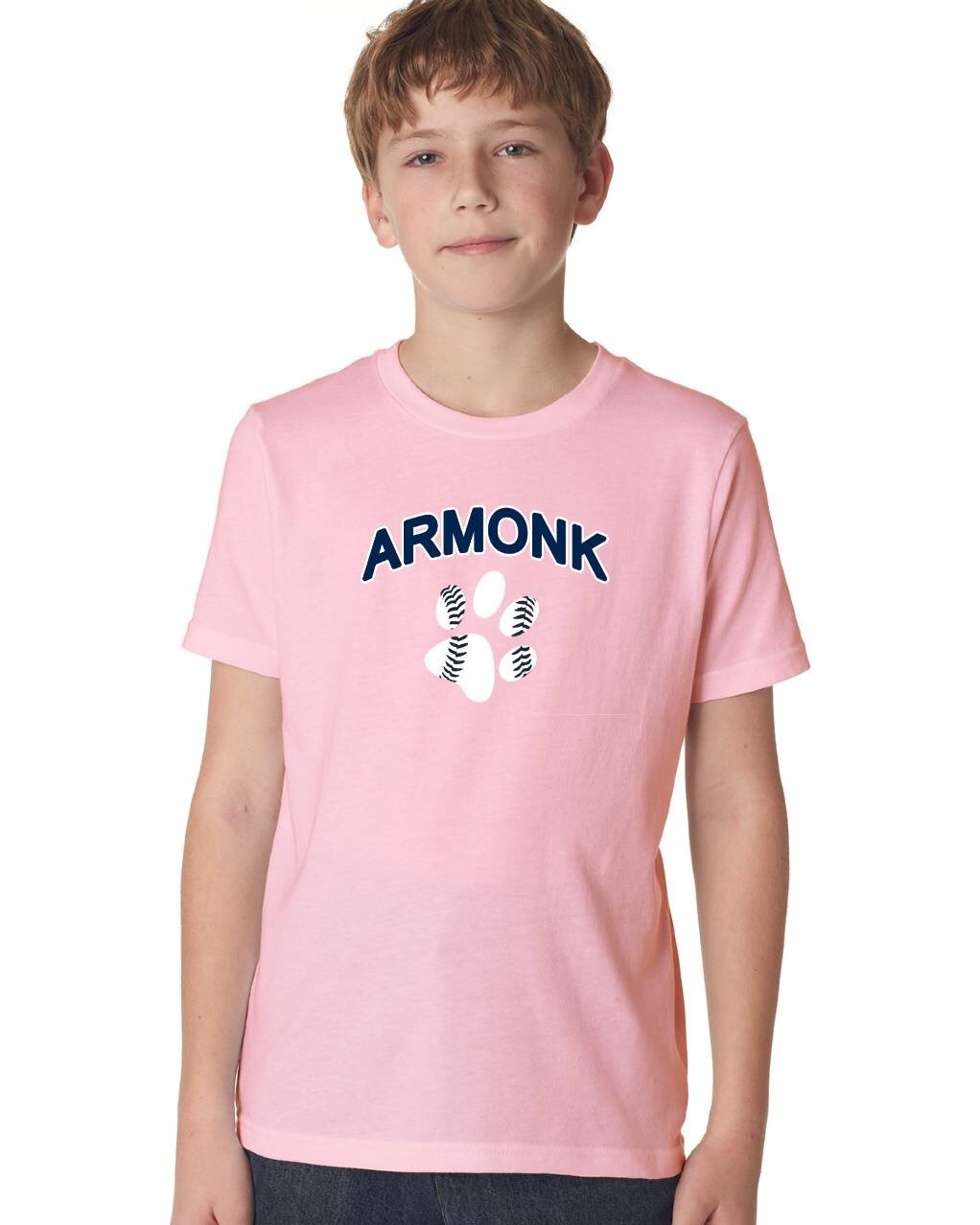 Armonk Travel Baseball Youth Cotton Pink Tee
