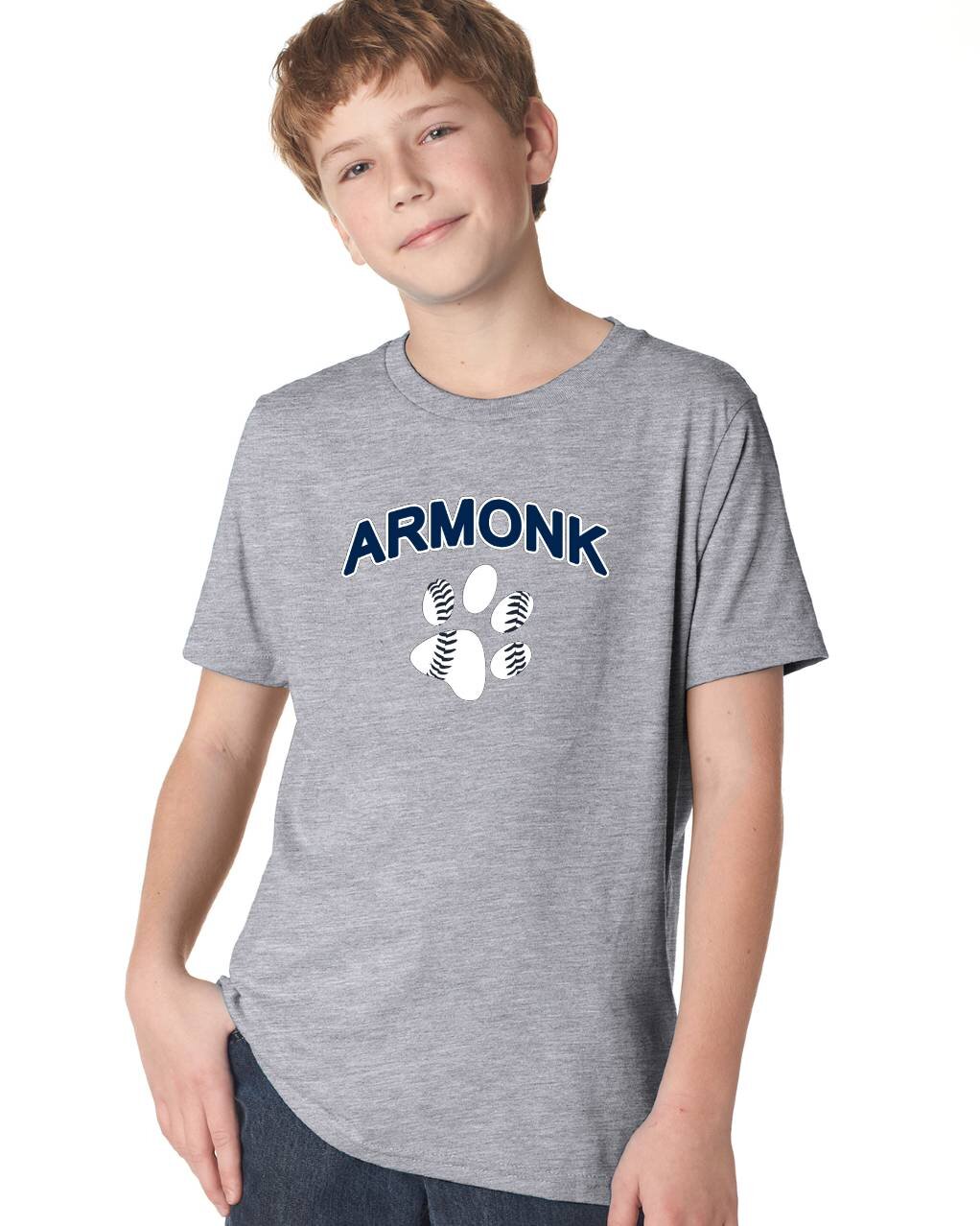 Armonk Travel Baseball Youth Cotton Gray Tee