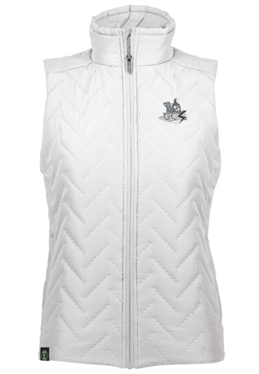Greenwich Catholic Women's White Quilted Vest