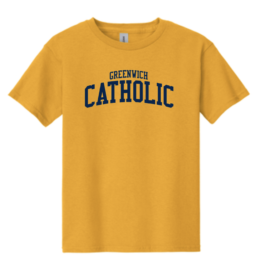 Greenwich Catholic Gold Cotton Tee