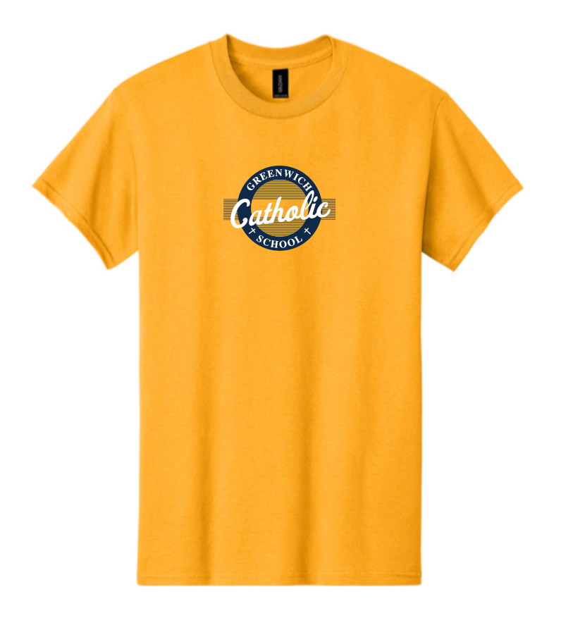 Greenwich Catholic Gold Cotton Tee