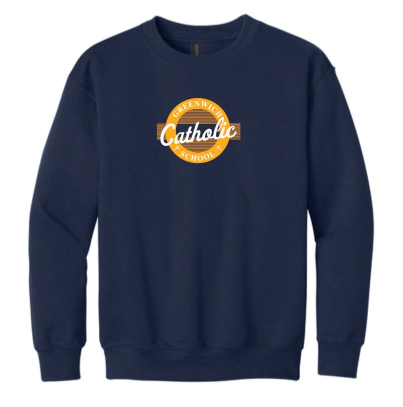 Greenwich Catholic Navy Adult Sweatshirt **Personalization**