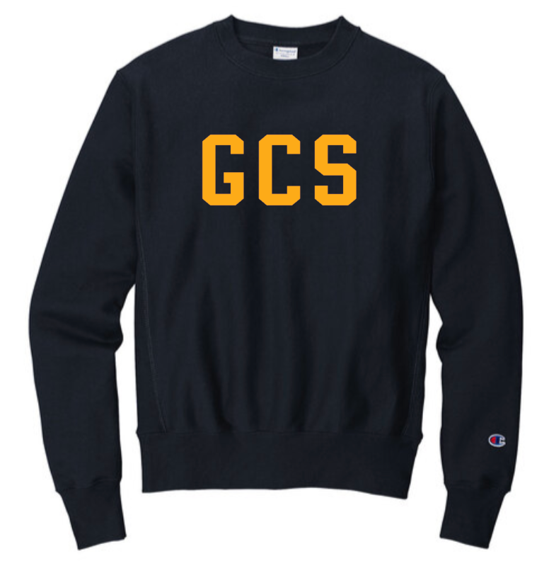 Greenwich Catholic Champion Reverse Weave Tackletwill Navy Sweatshirt **Takes an additional week**