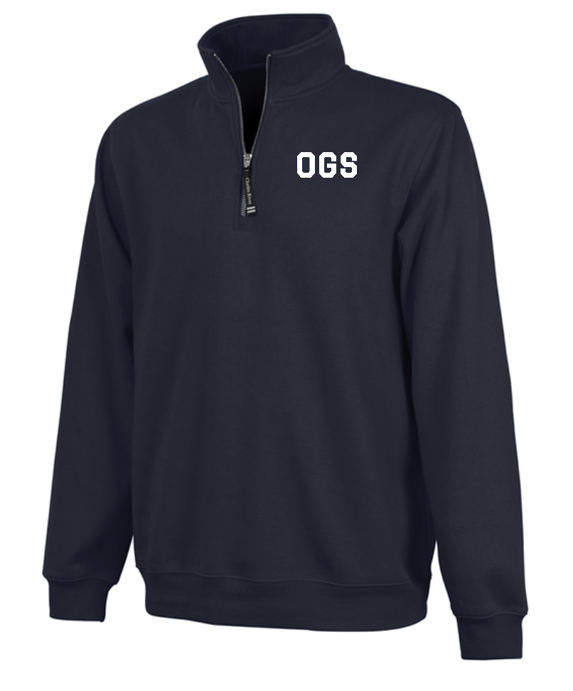 Old Greenwich School Navy 1/4 Zip **Youth and Adult**