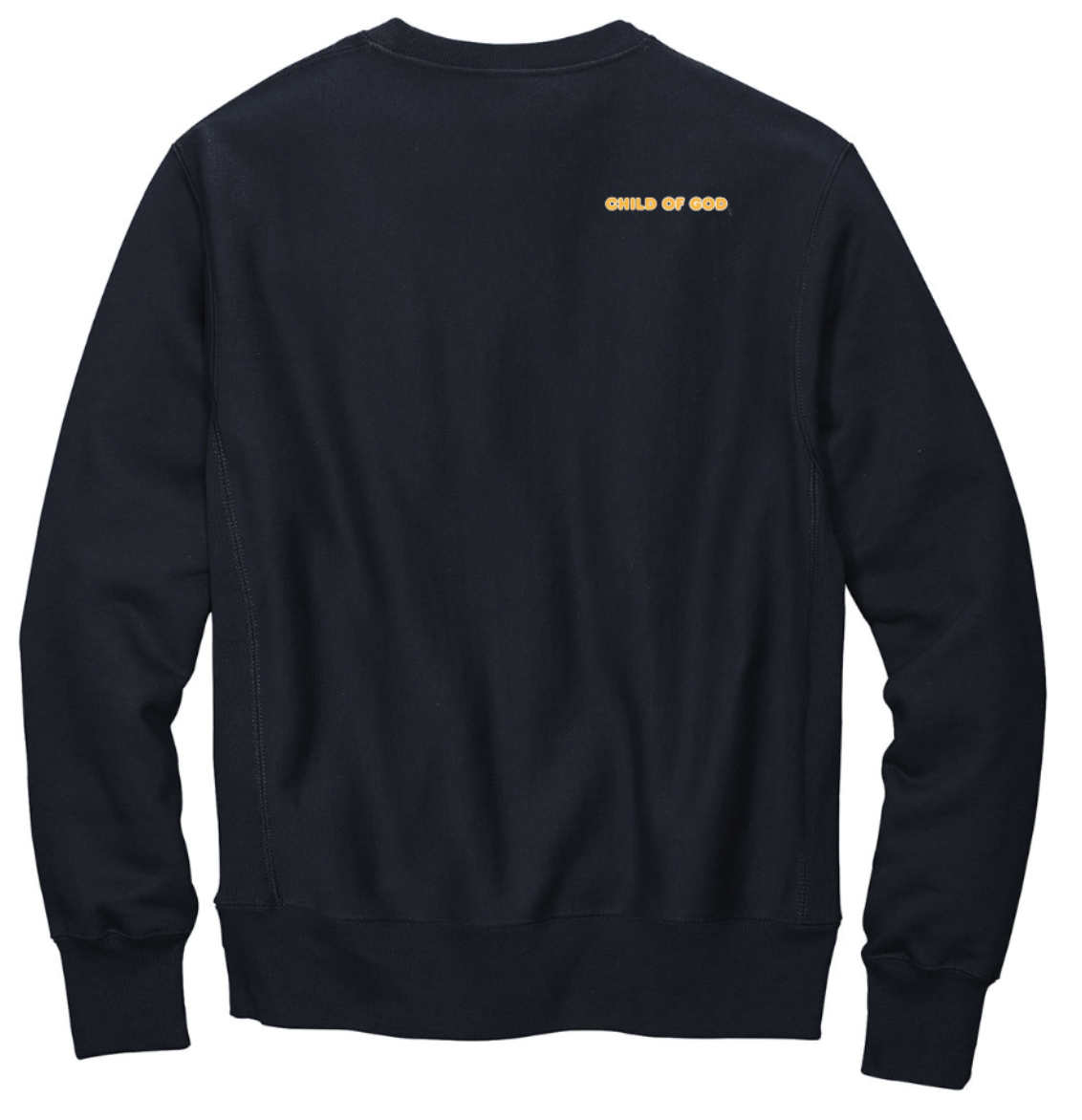 Greenwich Catholic Navy Child of God Embroidered Sweatshirt **Personalization**