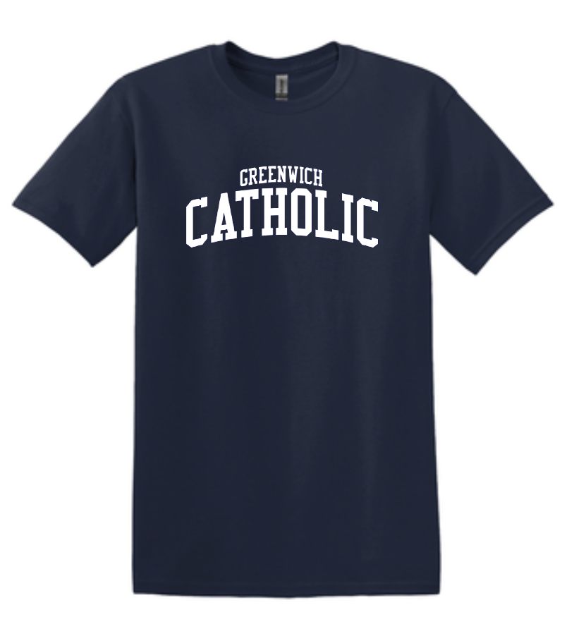 Greenwich Catholic Navy Cotton Tee