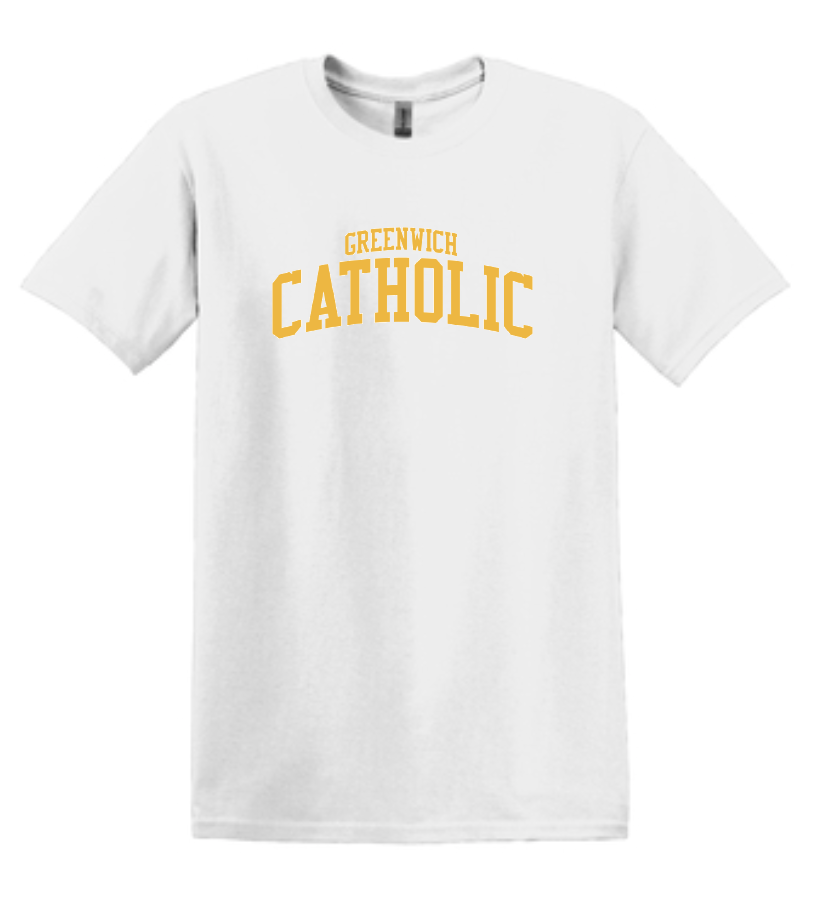Greenwich Catholic White Cotton Tee