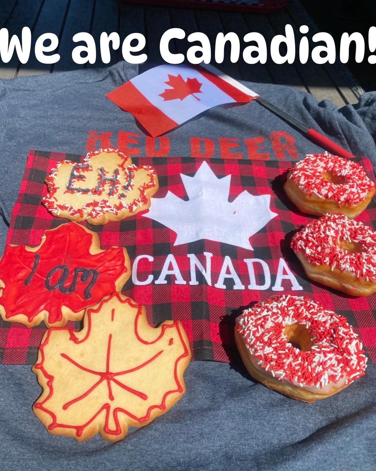 Celebrate Canada with us on July 1st with these special treats. We are thankful to share these with you on your travels!  #CanadaDay2025 #donutmillreddeer