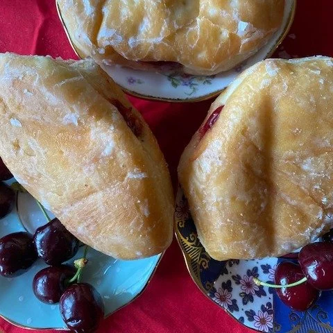 What's soft, red, glazed, delicious and for Canada Day only?  That's right...our sour cherry donut is back for a limited time...only on July 1st.  Try one on Wednesday while they last to add to your Canada Day celebrations. Yummy!