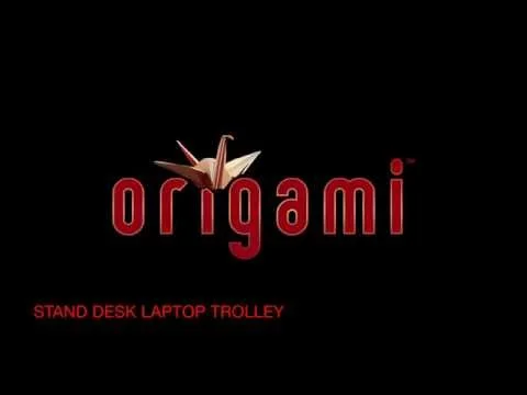 Origami Stand Desk Laptop Trolley