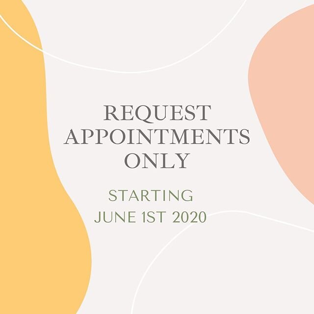 We&rsquo;re back June 1st and we can&rsquo;t wait to see you! We will be accommodating all of our guests that missed appointments in March, April, &amp; May. If you have requested an appointment, please wait for it to be approved or rescheduled. Our 