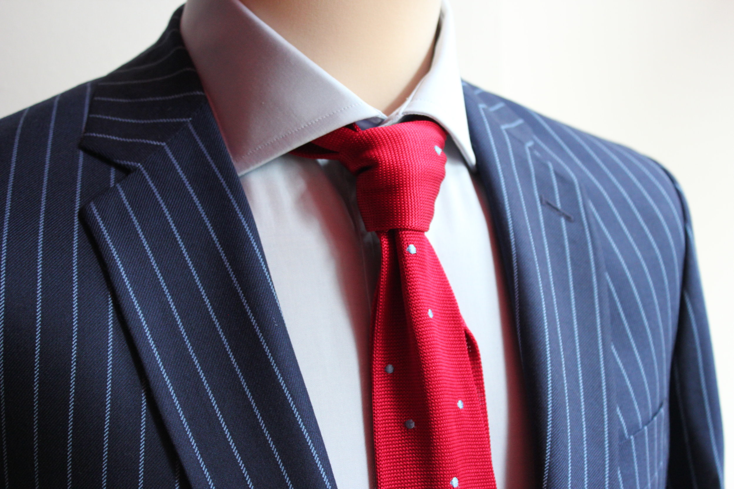 blue-chalk-stripe-harrisons-british-bespoke-tailoring-shirt-augustus-hare-knitted-tie-all-uk-made.JPG
