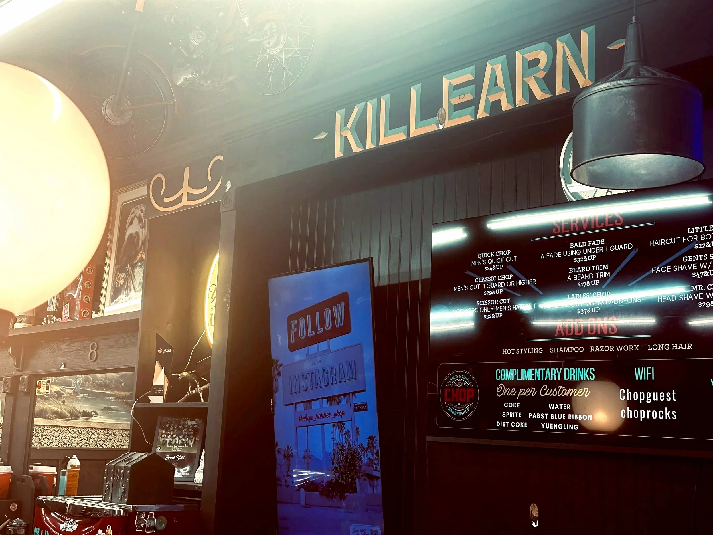 Killearn Sign and shelving