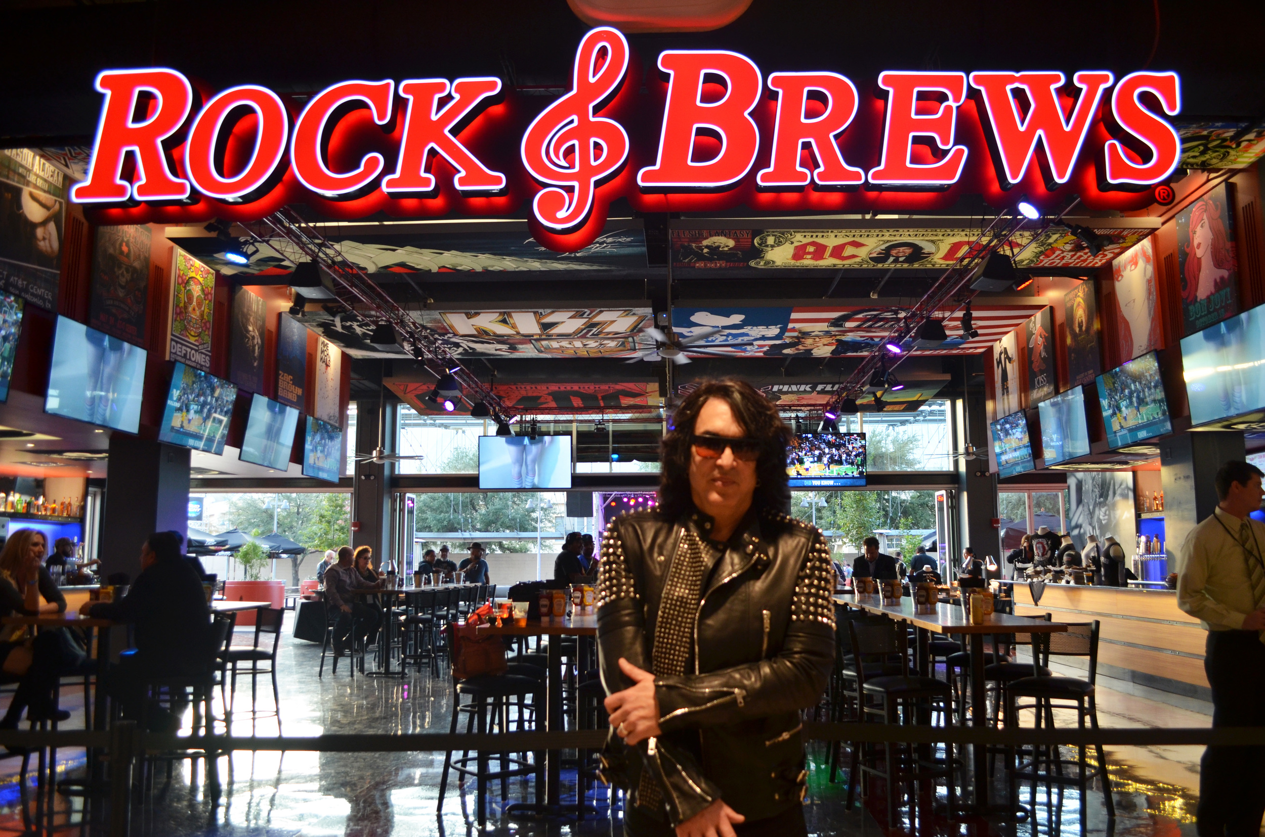 KISS founders Gene Simmons and Paul Stanley (pictured) open first Rock & Brews in Texas at AT&T Center. All photos by Alyssa Bunting