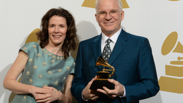 Edie Brickwell and Steve Martin won Grammy for Best American Roots song at 56th annual Grammy Awards a few years back, courtesy photo. 
