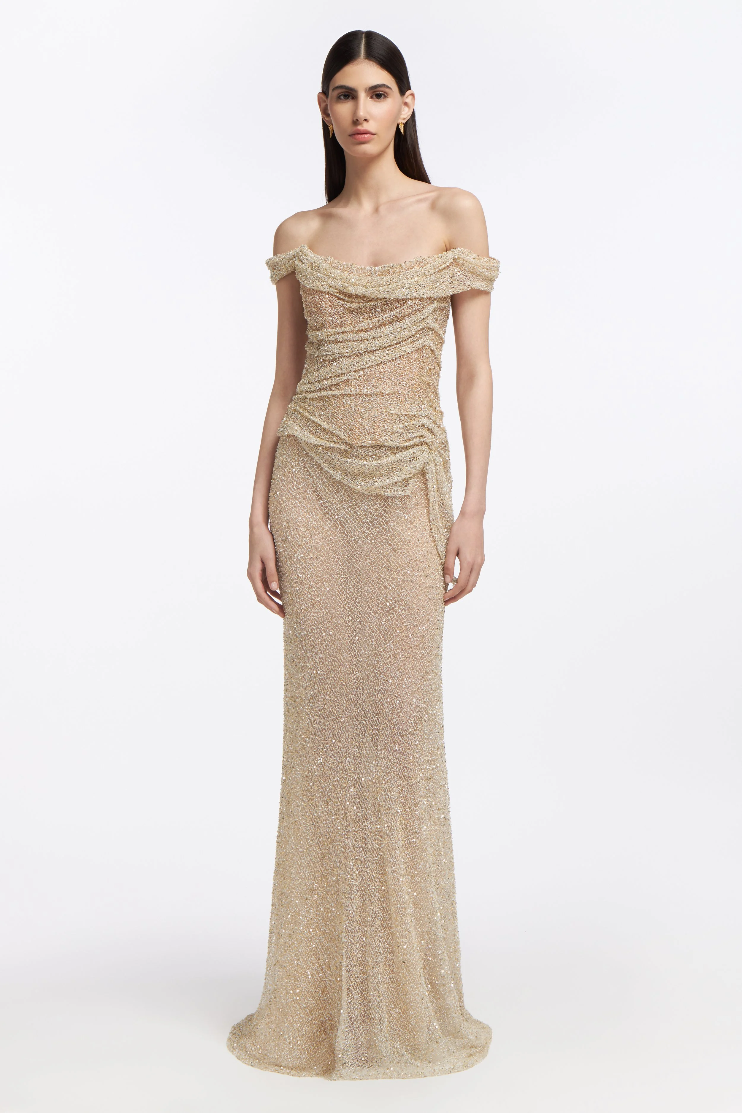 Costarellos - Calypso, available in IVORY to try on