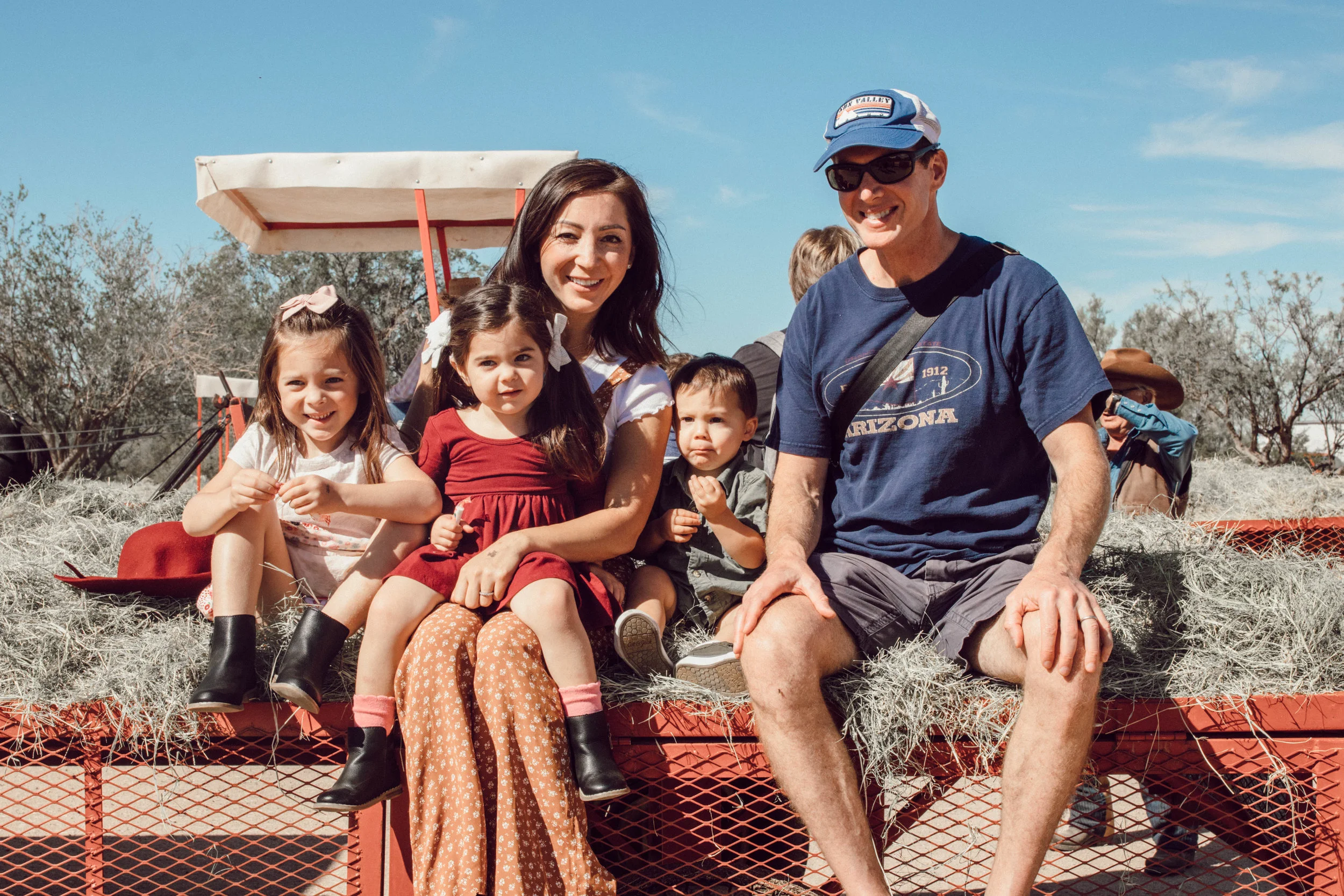 MacDonald’s Ranch wagon ride to the pumpkins