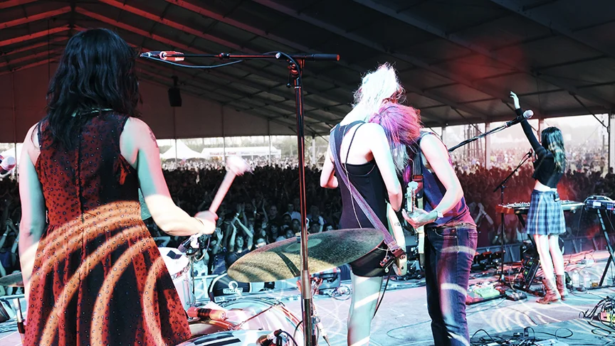 Coachella / April 12, 2014 - a dust storm blew into the festival immediately following their set.