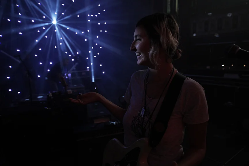 Atlanta, GA / October 06, 2010 - I always enjoyed XX's LD programming lights during Warpaint's sound check.