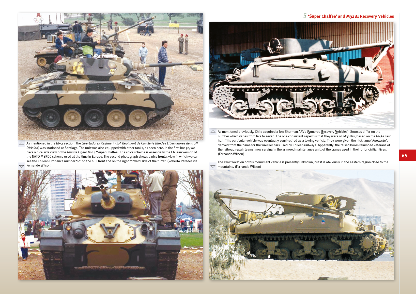 The Sherman in the Chilean Army