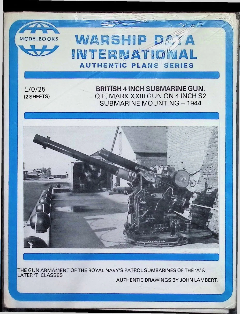 Warship Data International – L/0/25 British 4 inch Submarine Gun: Q.F. Mark XXIII Gun on 4 inch S2 Submarine Mounting