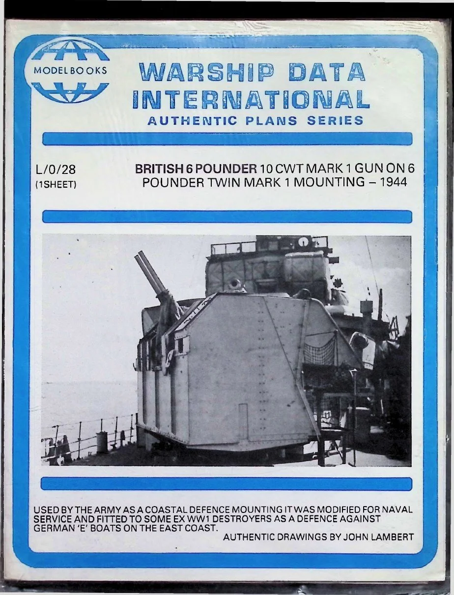 Warship Data International – L/0/28 British 6 Pounder 10 cwt Mark 1 Gun on 6 Pounder Twin Mark 1 Mounting – 1944