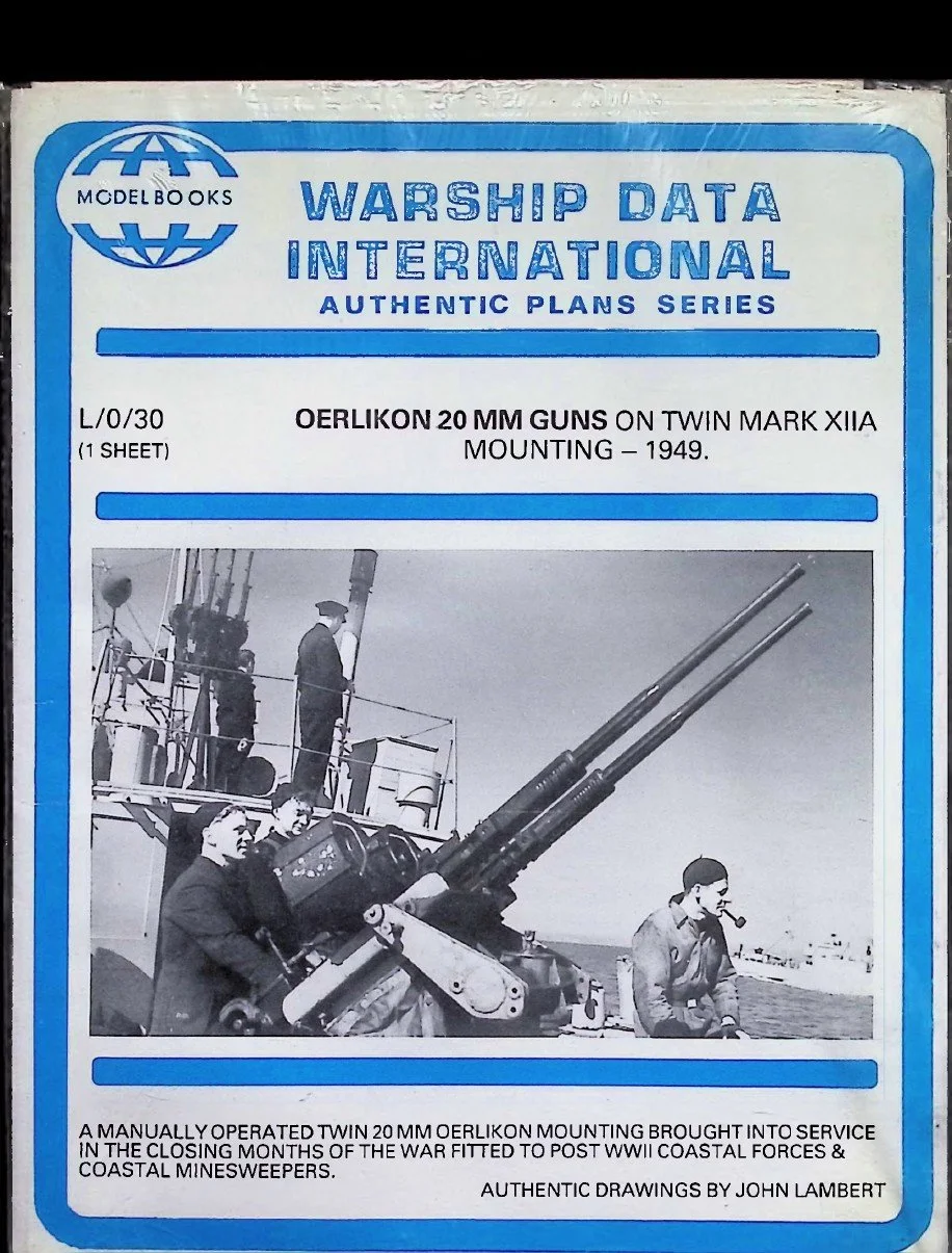 Warship Data International – L/0/30 Oerlikon 20 mm Guns on Twin Mark XIIA Mounting – 1949