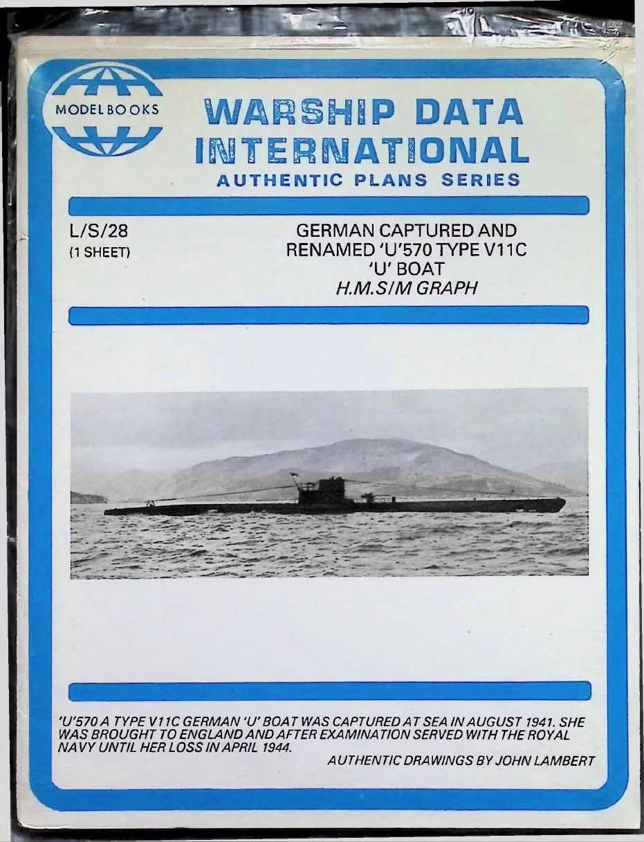 Warship Data International – L/S/28 German Captured and Renamed U-570 Type VIIC U-Boat, H.M.S/M Graph
