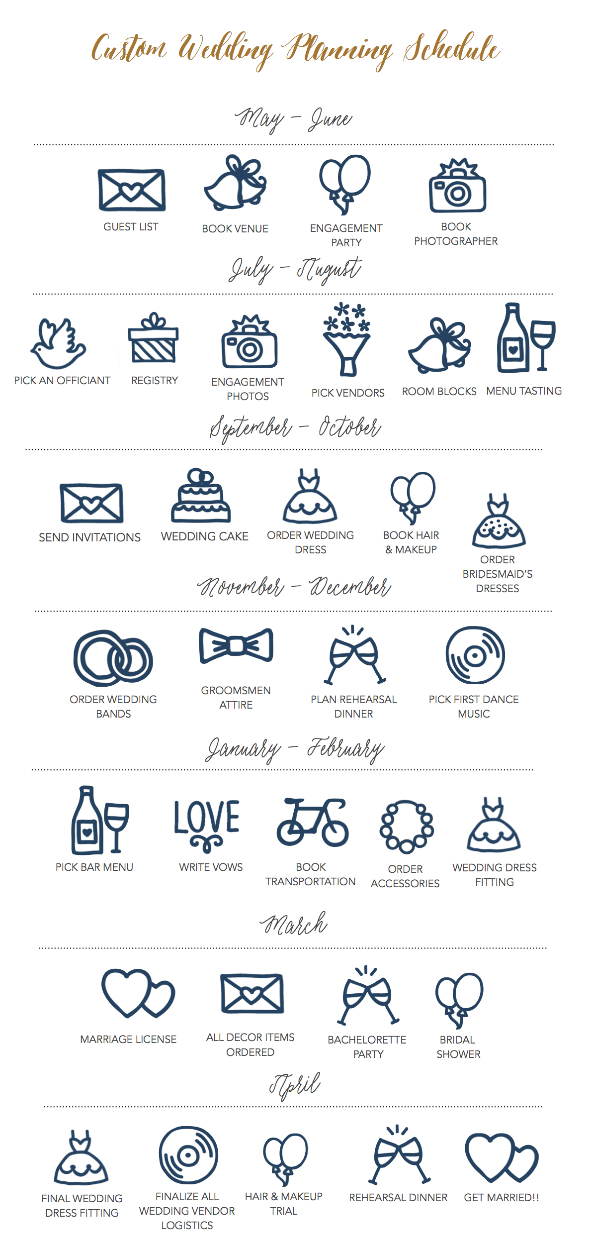 keeping clients organized custom wedding planning schedule wedding schedule of events