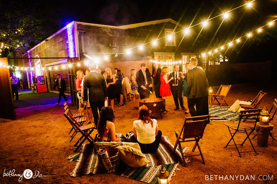 A fire pit area is a great addition to any wedding 