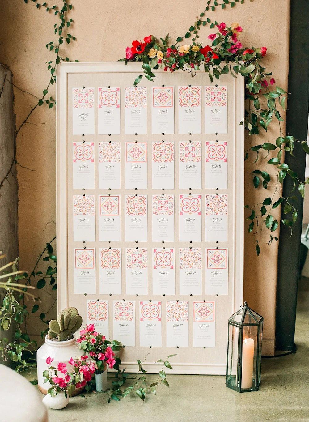 Need to give a shout out to Adrienne on my team who painstakingly lined all the cards up on our linen board. 