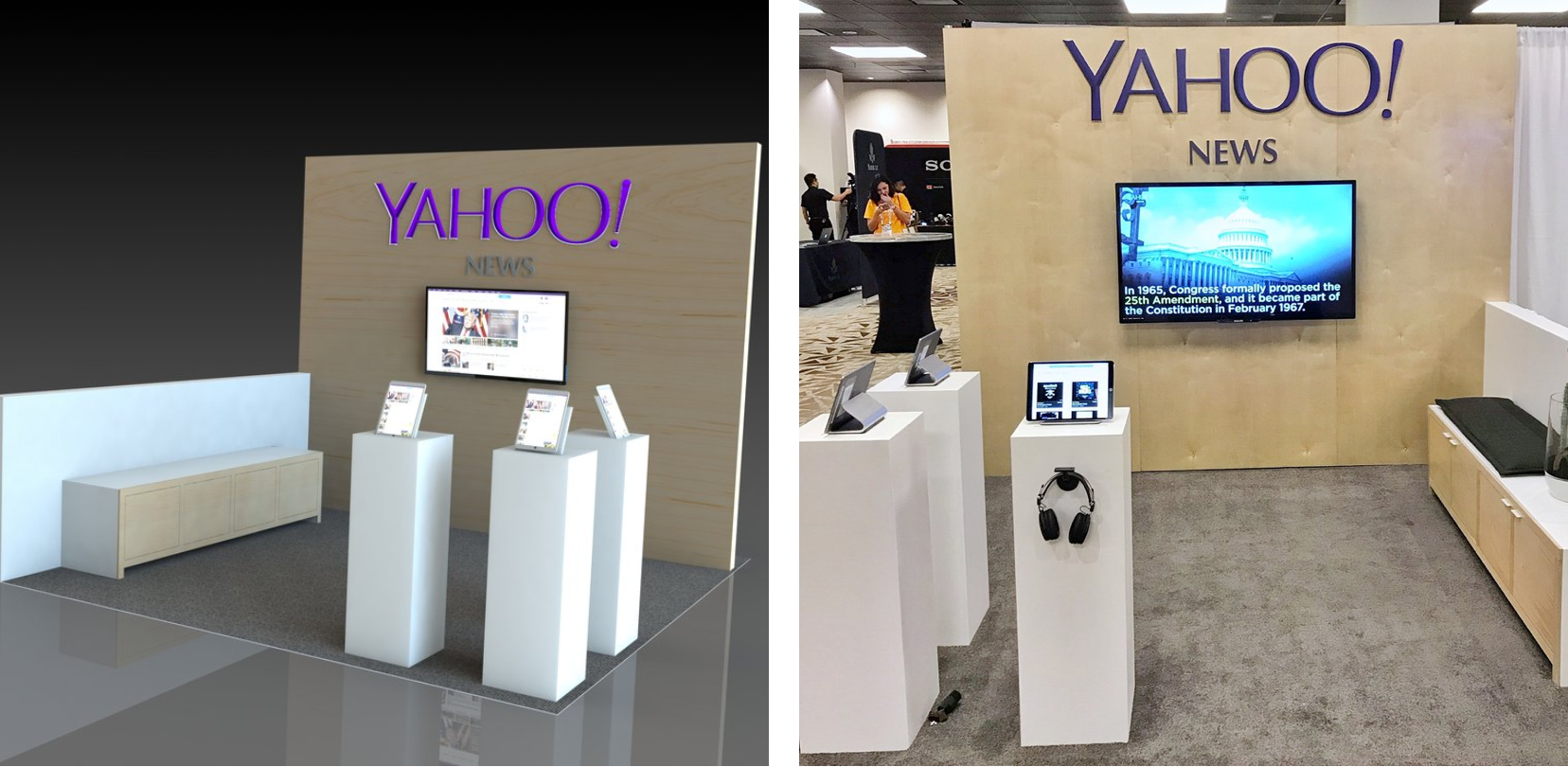 Yahoo Tradeshow booth