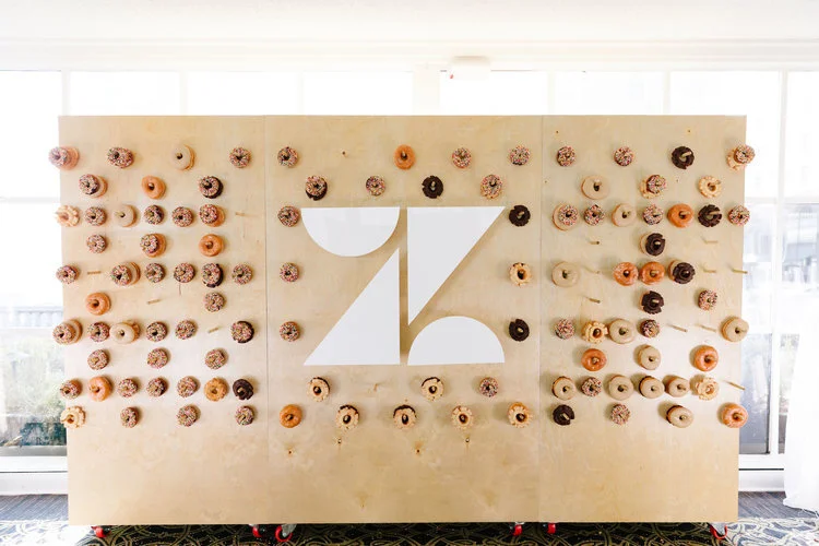 Custom Branded Doughnut Wall