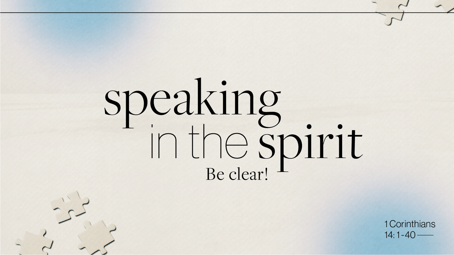 Spirit-filled people: Be Clear! episode artwork