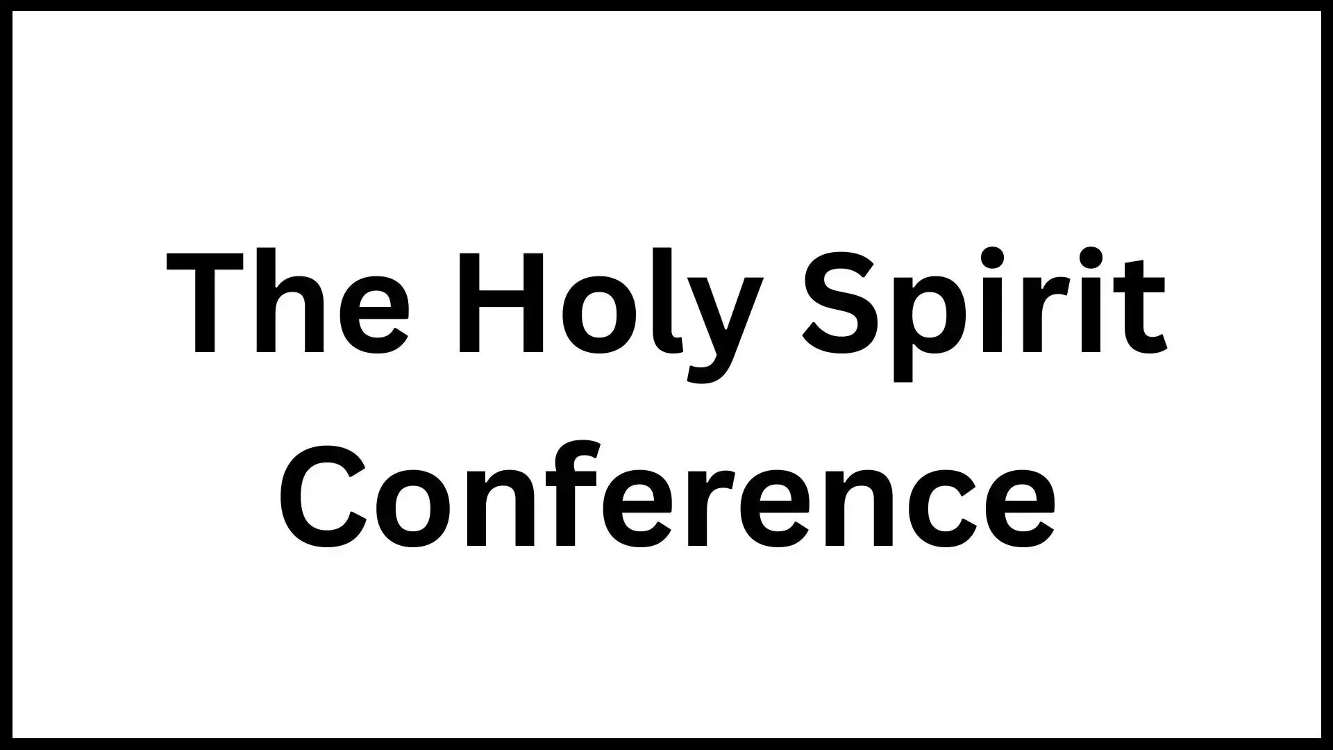 Host The Holy Spirit Conference.webp