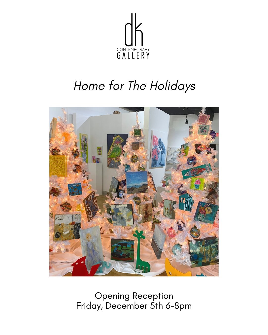Atlanta friends! Don&rsquo;t miss &ldquo;Home for the Holidays&rdquo; @dkcontemporarygallery  on Marietta Square. I&rsquo;ll be there and hope you will be too! 🎄🎨